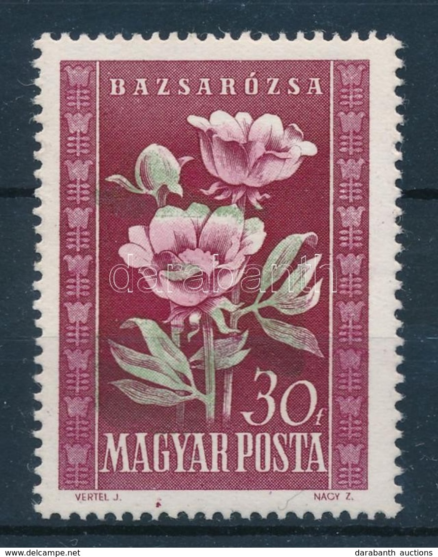 ** 1950 Virág 30f Eltolódott Színnyomatokkal - Autres & Non Classés