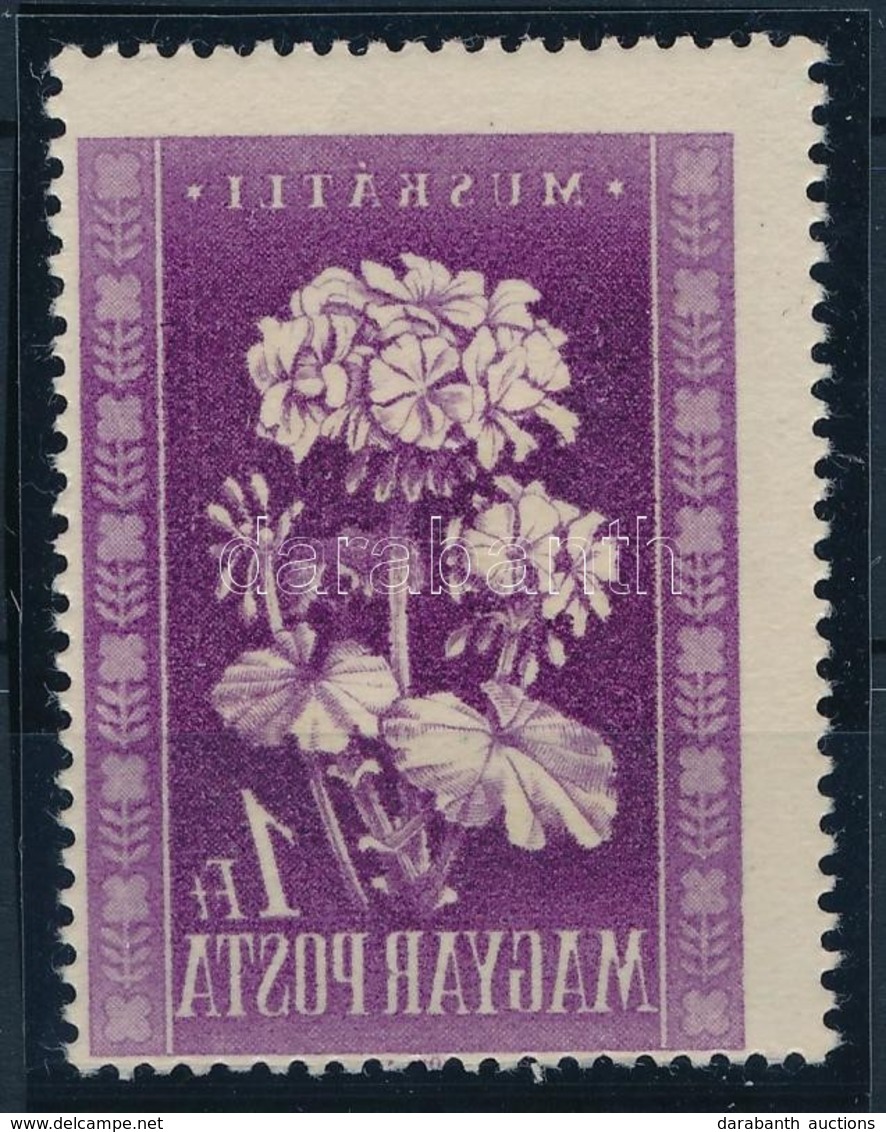 ** 1950 Virág 1Ft A Lila Szín Gépszínátnyomatával - Autres & Non Classés