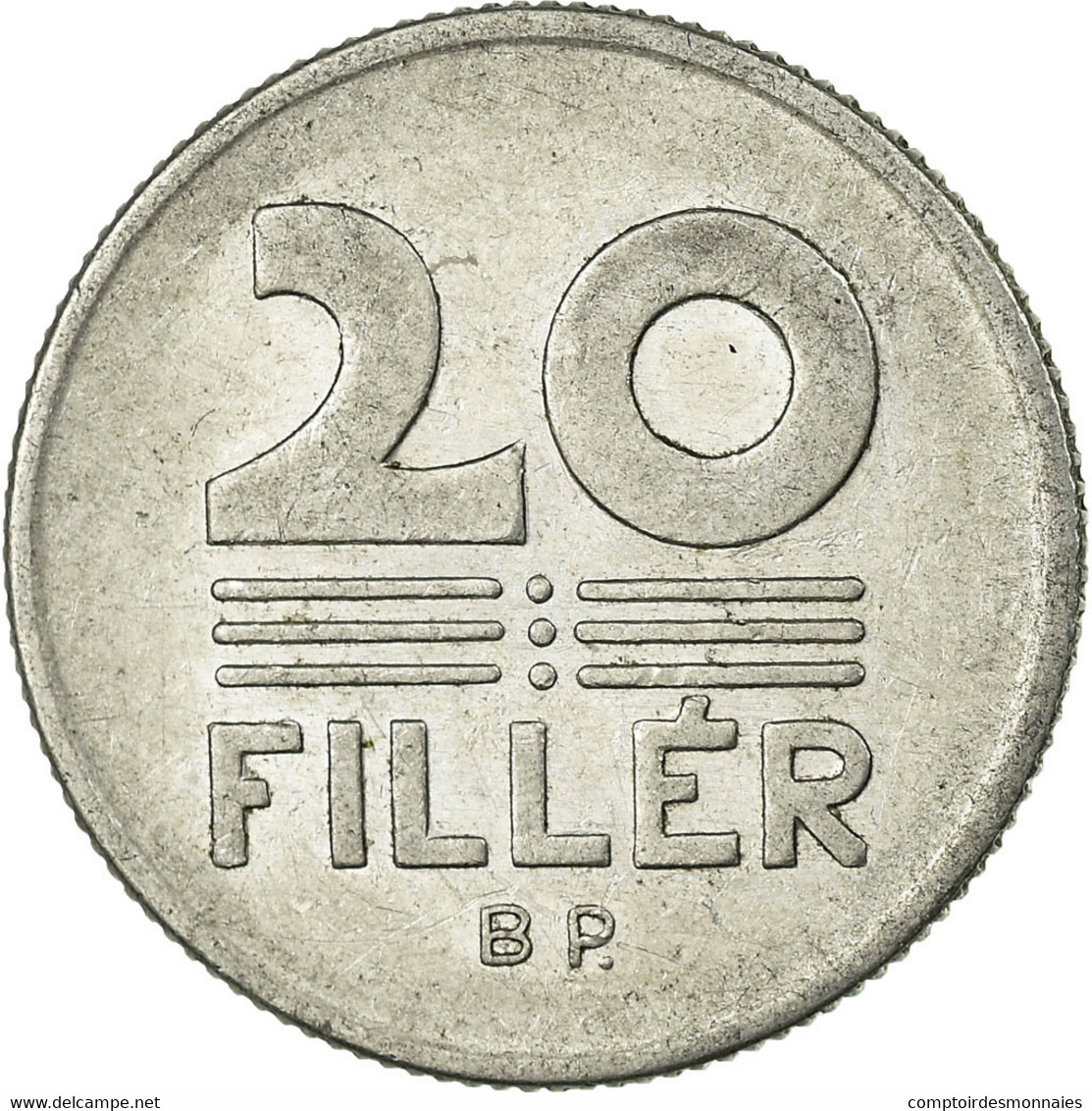 Monnaie, Hongrie, 20 Fillér, 1974, Budapest, TTB, Aluminium, KM:573 - Danemark