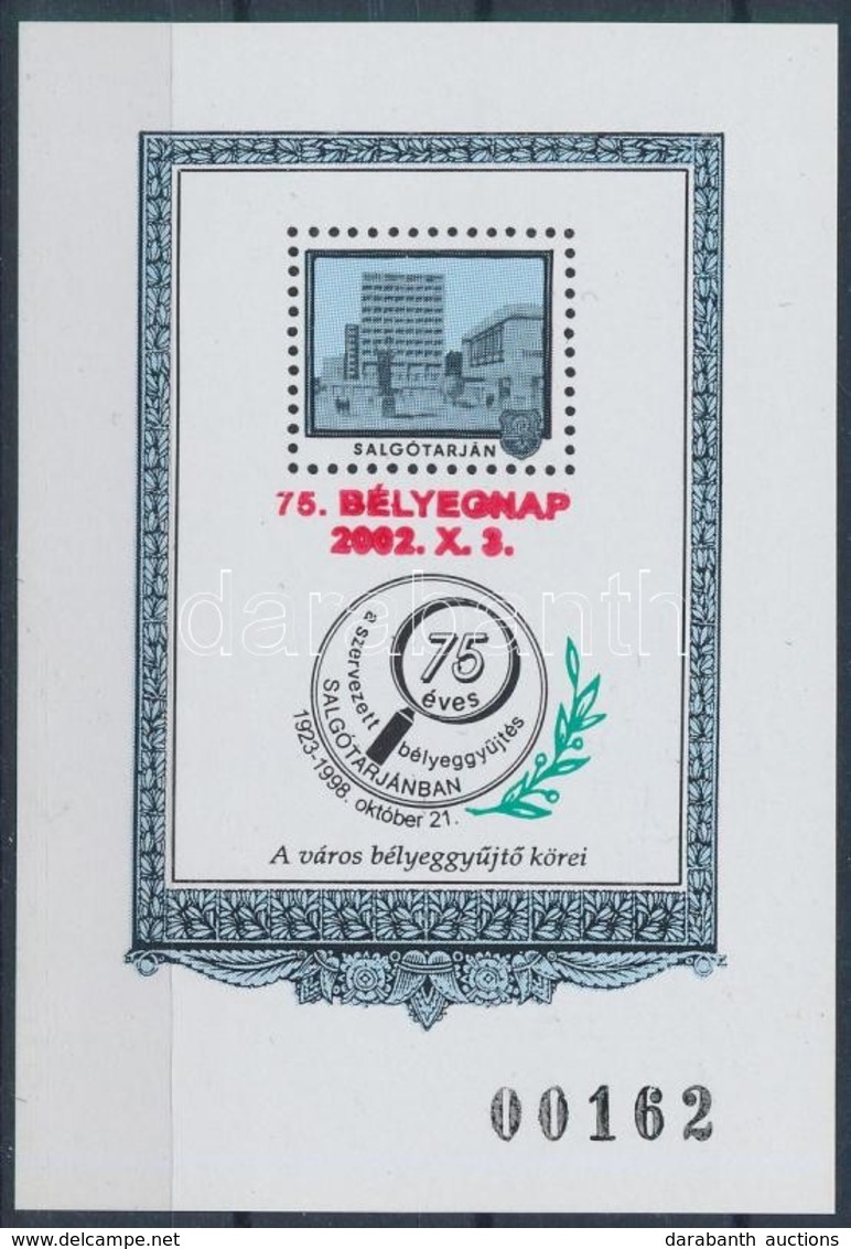 ** 2002/41 75. Bélyegnap Emlékív (3.000) - Altri & Non Classificati