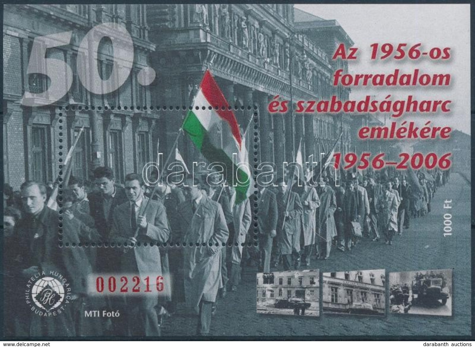 ** 2005/39A Az 1956-os Forradalom és Szabadságharc Emlékére Emlékív (4.000) - Altri & Non Classificati