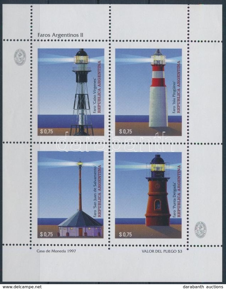 ** 1997 Világítótornyok Kisív,
Lighthouses Mini Sheet
Mi 2351-2354 - Altri & Non Classificati