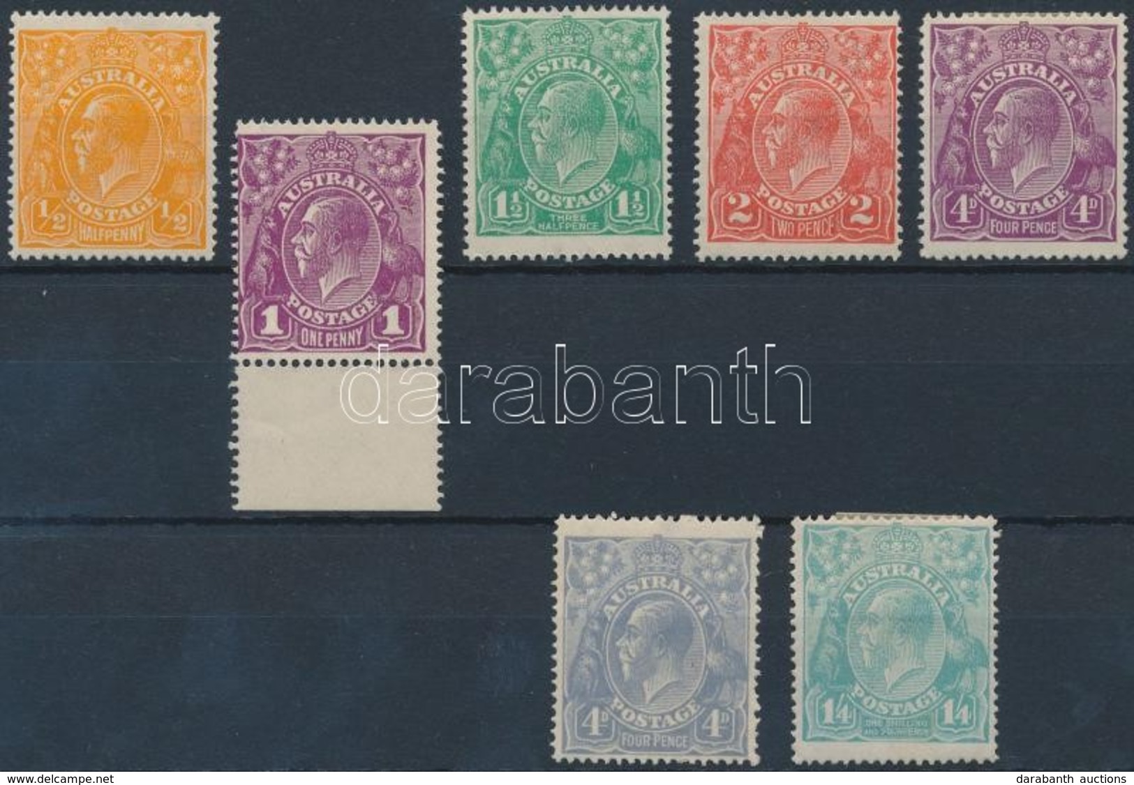 * 1914 Forgalmi értékek Mi 29, 31, 33, 35, 37-38, 40 - Altri & Non Classificati