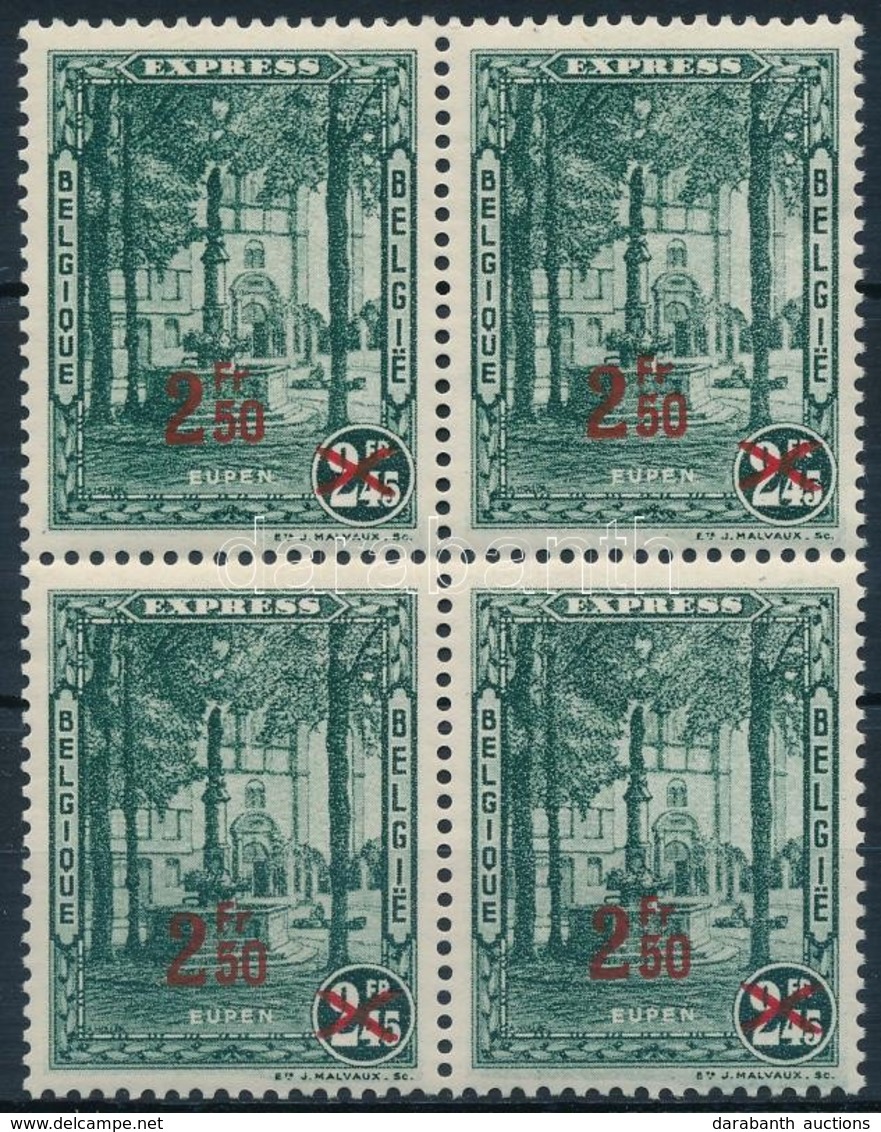 ** 1932 Express Felülnyomott 4-es Tömb Mi 325 - Altri & Non Classificati