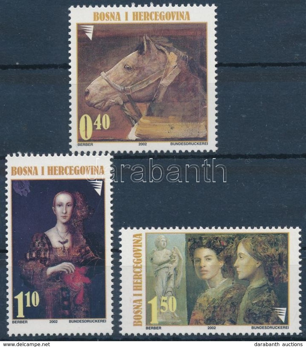 ** 2002 Festmény Sor,
Painting Set
Mi 290-292 - Altri & Non Classificati