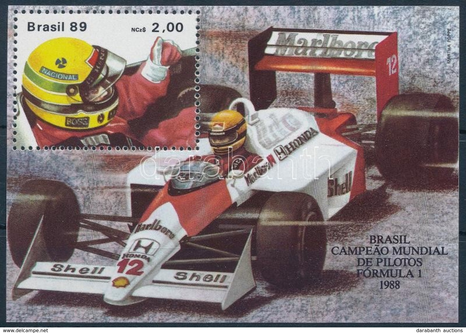 ** 1989 Forma 1 - Rio De Janeiro Blokk,
Formula 1 - Rio De Janeiro Block
Mi 77 - Altri & Non Classificati