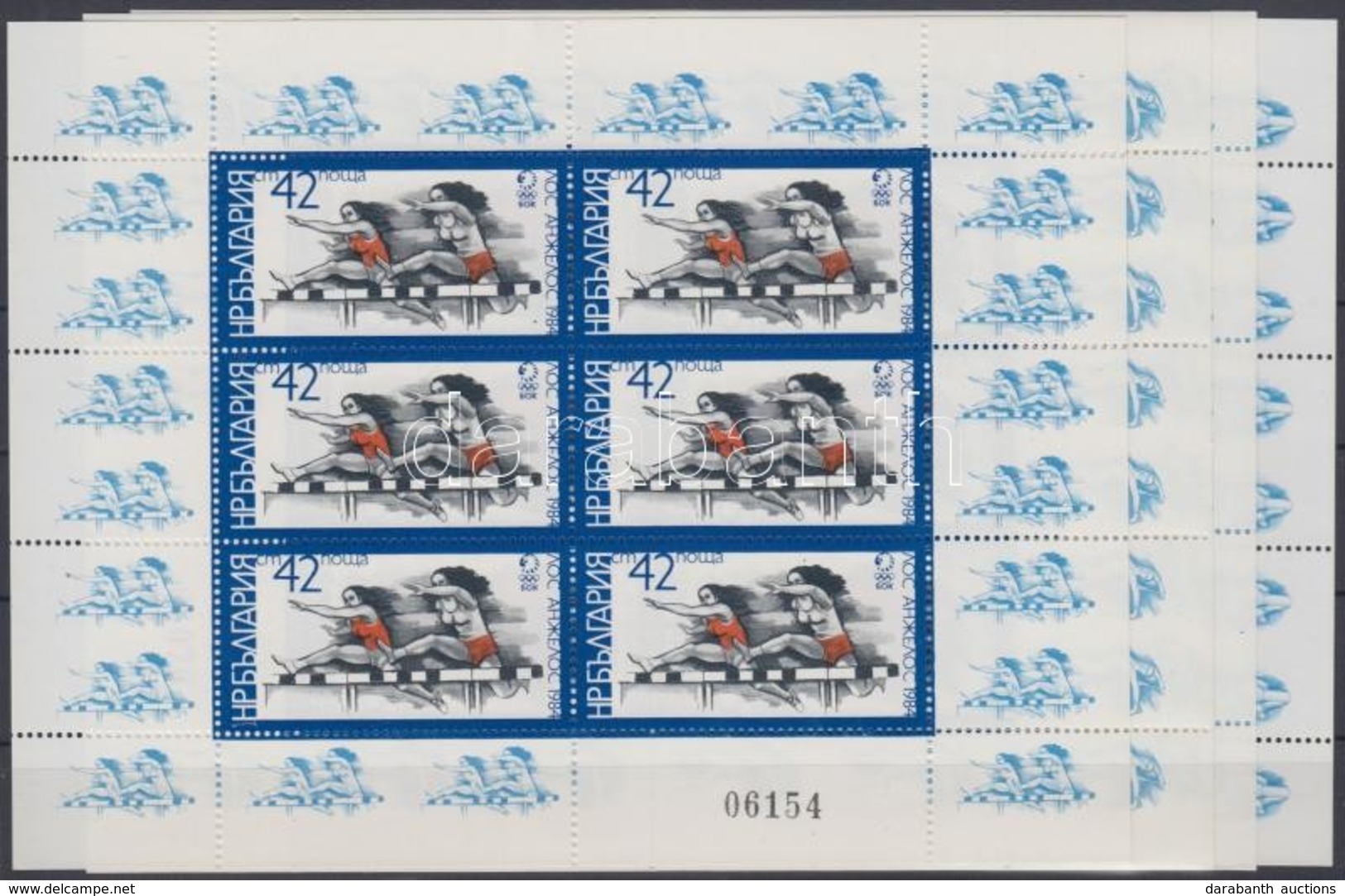 ** 1983 Los Angeles-i Olimpia Mi 3183-3186 Kisívsor - Altri & Non Classificati