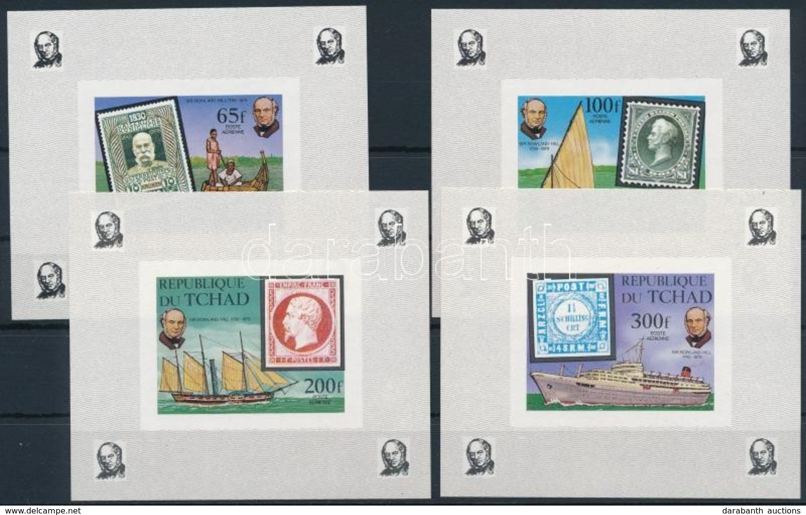** 1973 Rowland Hill Sor Blokk Formában Mi 872-875 - Other & Unclassified