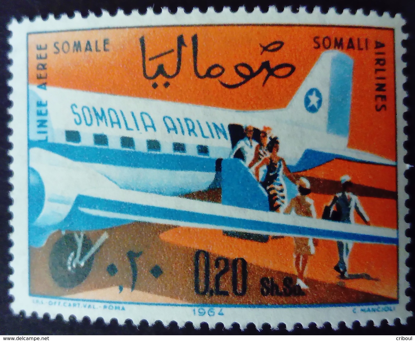 Somalie Somalia 1964 Avion Airplane Yvert 36 ** MNH - Somalie (1960-...)