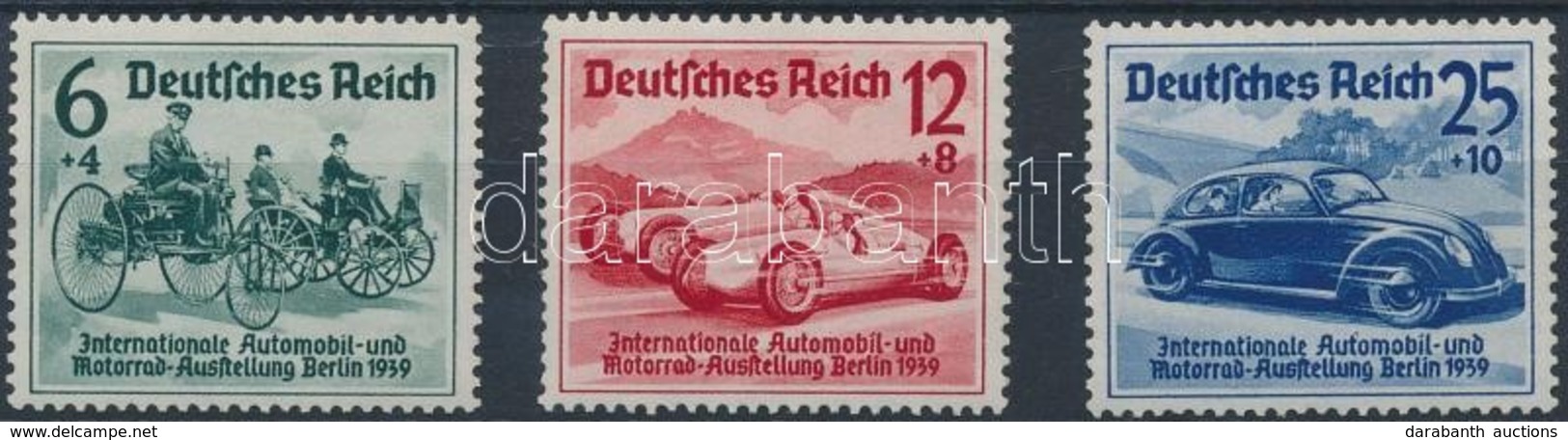 ** 1939 Autó- és Motor Kiállítás Sor Mi 686-688 - Altri & Non Classificati