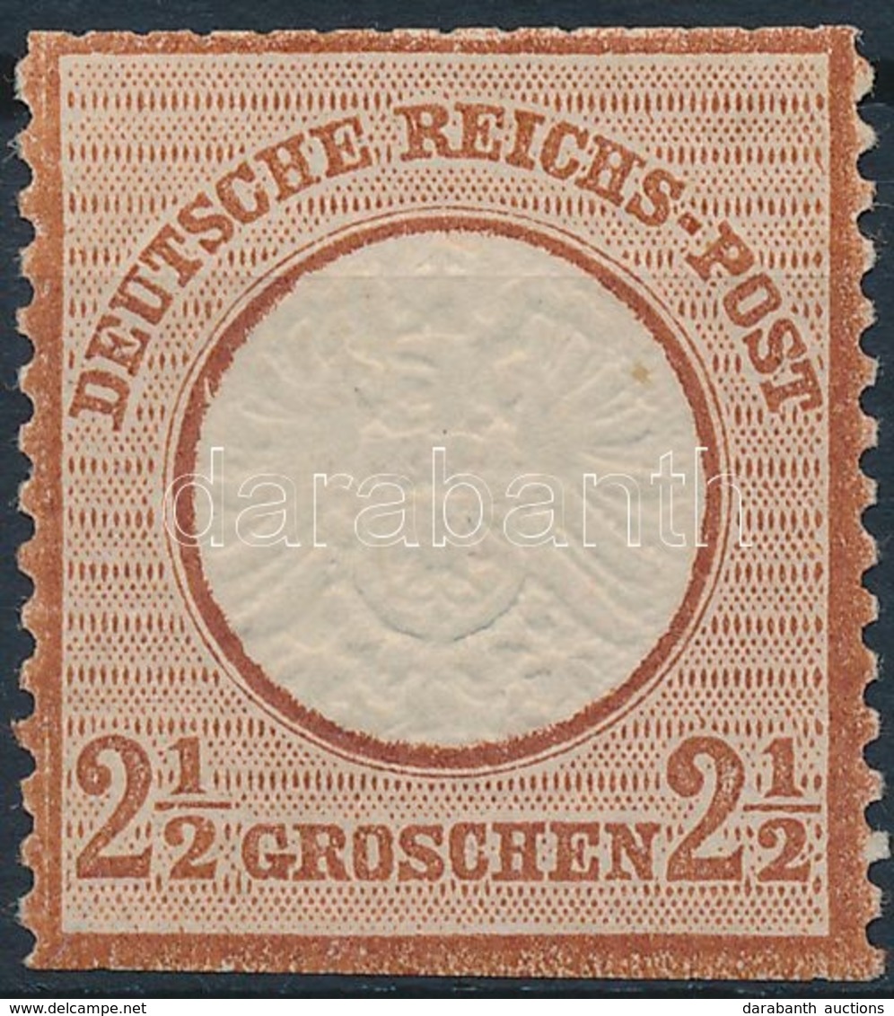* 1872 Mi 21a, Alul és Felül Ollóval Vágva / Cut With Scissors On 2 Sides (Mi EUR 2.600.-) Certificate: Sommer - Autres & Non Classés