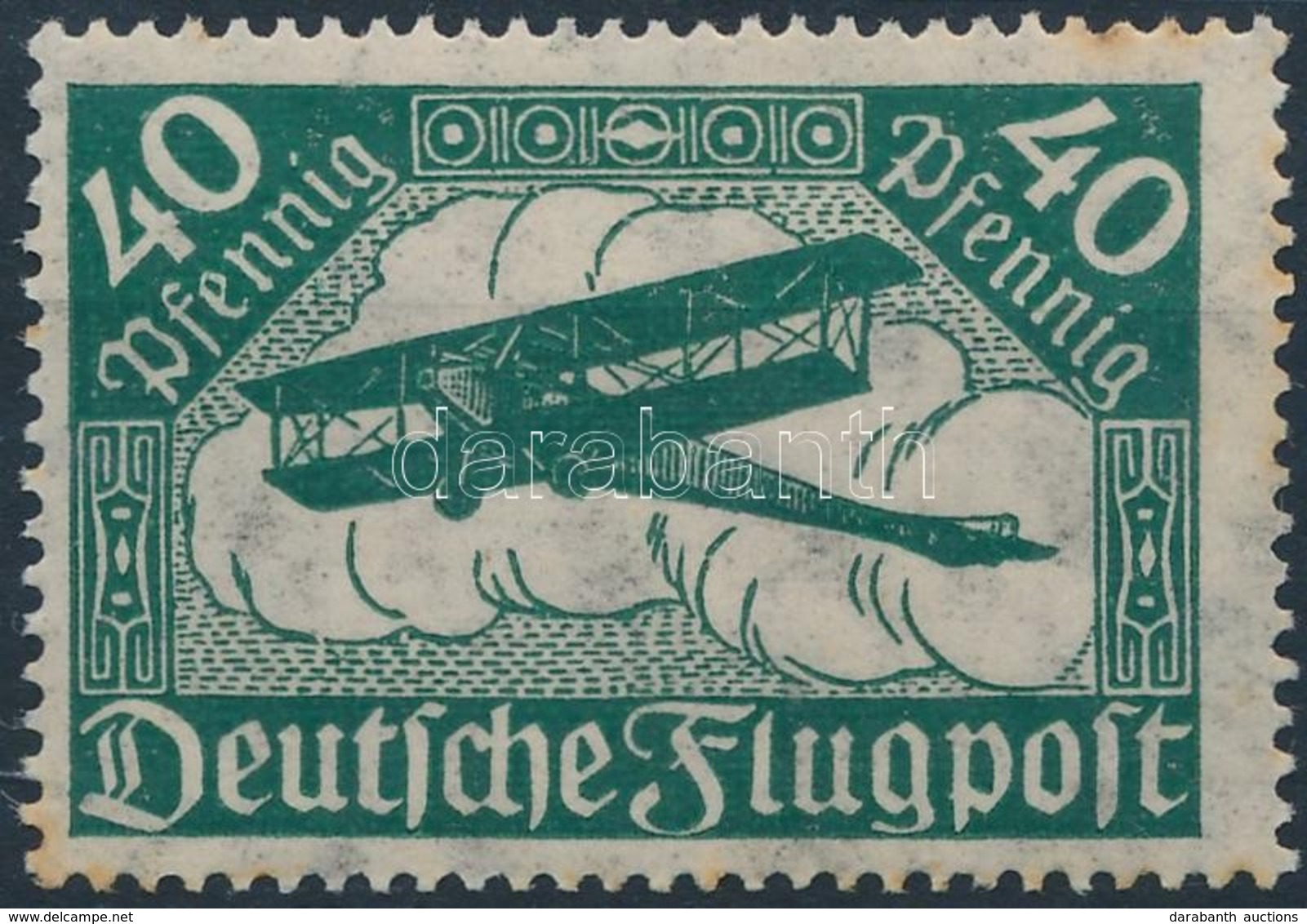 ** 1919 Mi 112z (Mi EUR 1.100.-) Certificate: Günter Bechtold (pár Fog Elszíneződött / Stain On Some Perfs) - Autres & Non Classés