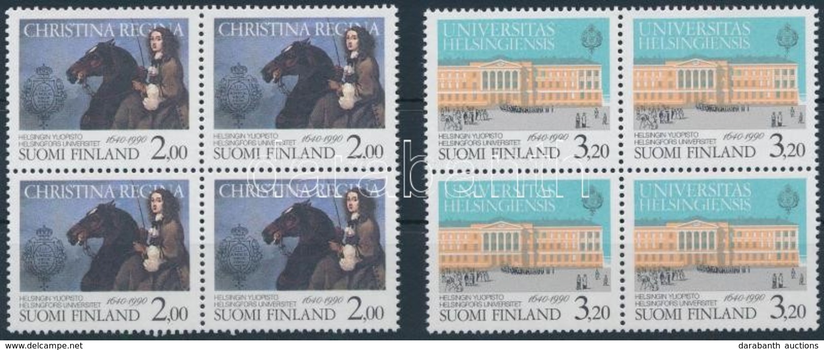 ** 1990 Helsinki Egyetem Sor Négyestömbben,
University Of Helsinki Set In Blocks Of 4
Mi 1106-1107 - Altri & Non Classificati