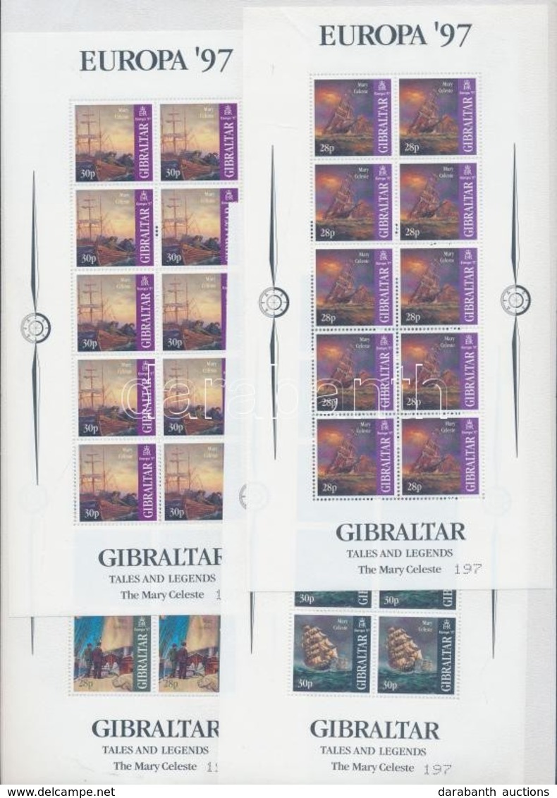 ** 1997 Europa CEPT Mítoszok és Legendák Kisívsor Mi 783-786 - Autres & Non Classés