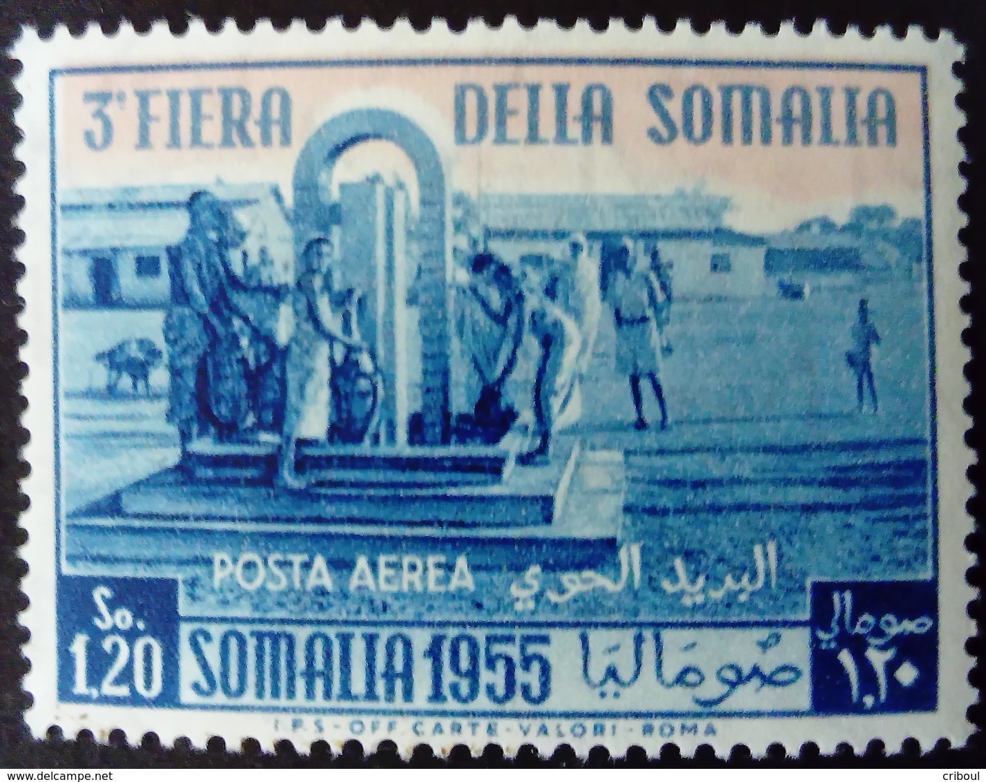 Somalie Italienne Somalia Italiana 1955 Eau Water Fontaine Fountain Yvert PA60 ** MNH - Somalie