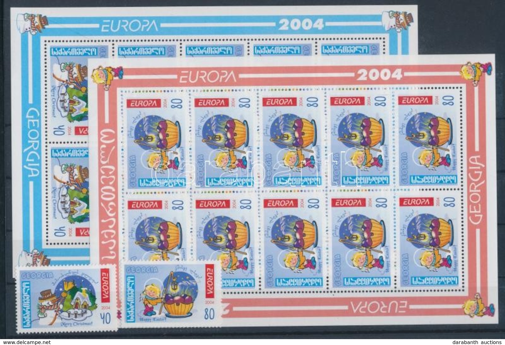 ** 2004 Europa CEPT Vakáció Sor Mi 456-457 + Kisívpár - Autres & Non Classés