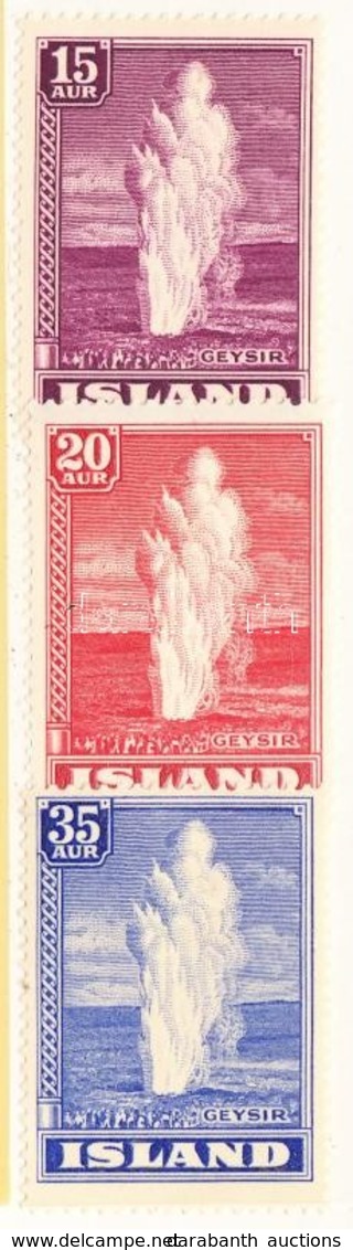 ** * 1938 Gejzír Mi 193 Postatiszta + 194-195 Falcos - Altri & Non Classificati