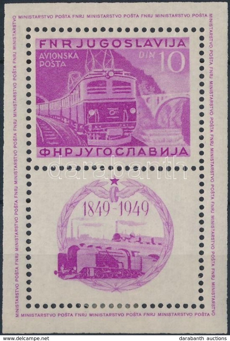 * 1949 Vasút Blokk Mi 4 A - Altri & Non Classificati