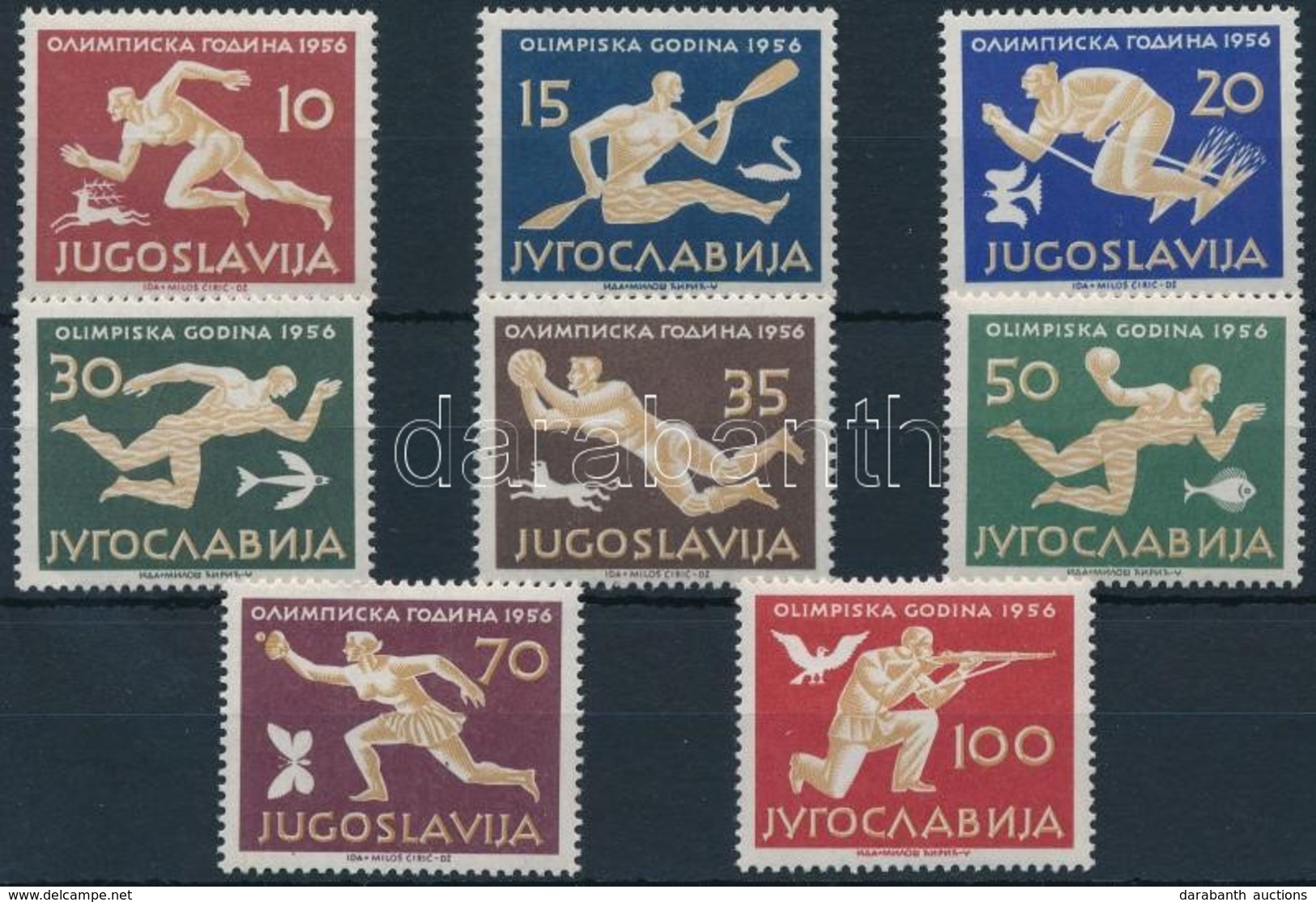 ** 1956 Nyári Olimpia, Melbourne Sor Mi 804-811 - Andere & Zonder Classificatie