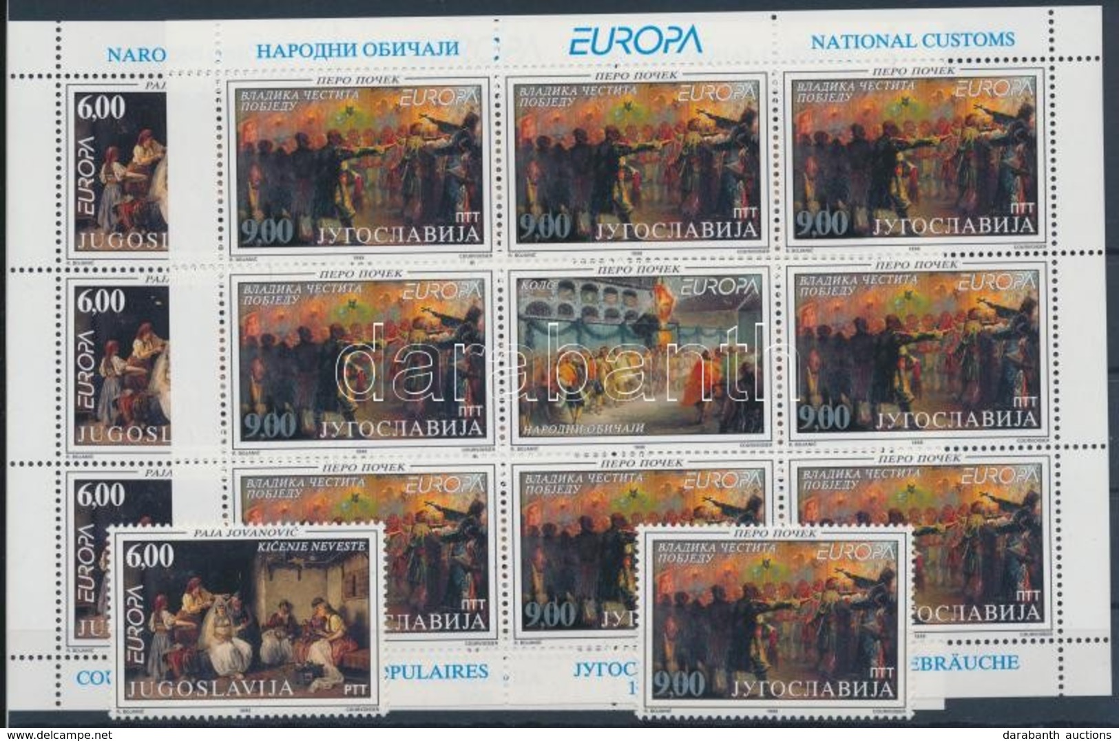 ** 1998 Europa CEPT: Nemzeti ünnepek Sor + Kisív Pár Mi 2855-2856 - Altri & Non Classificati