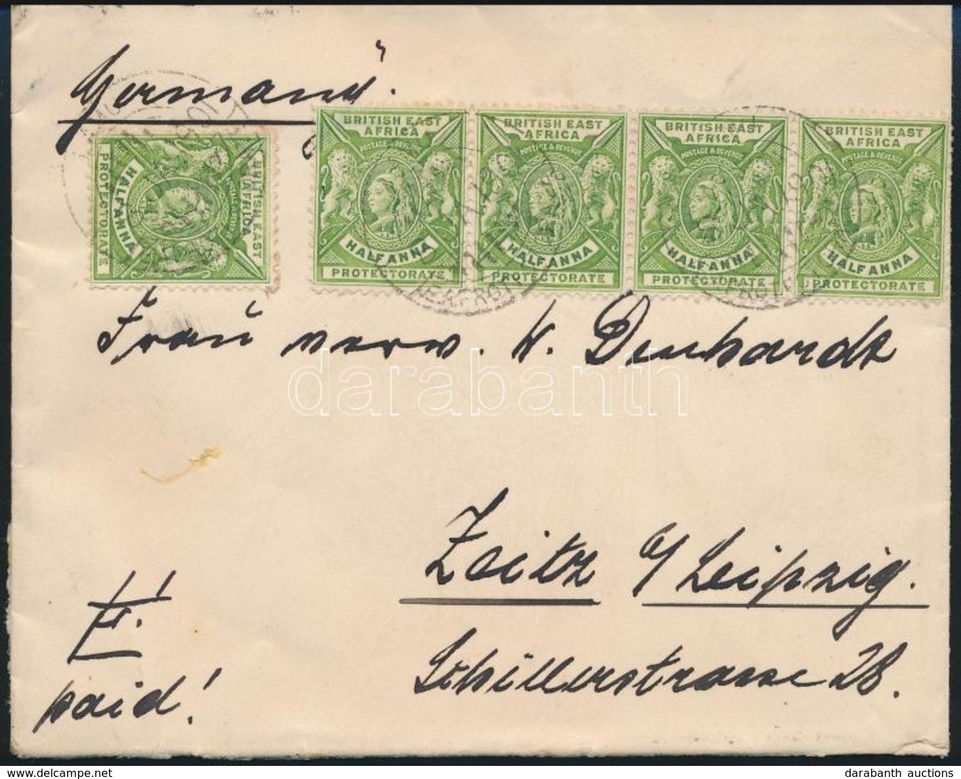 1901 Levél Németországba / Cover To Germany - Altri & Non Classificati