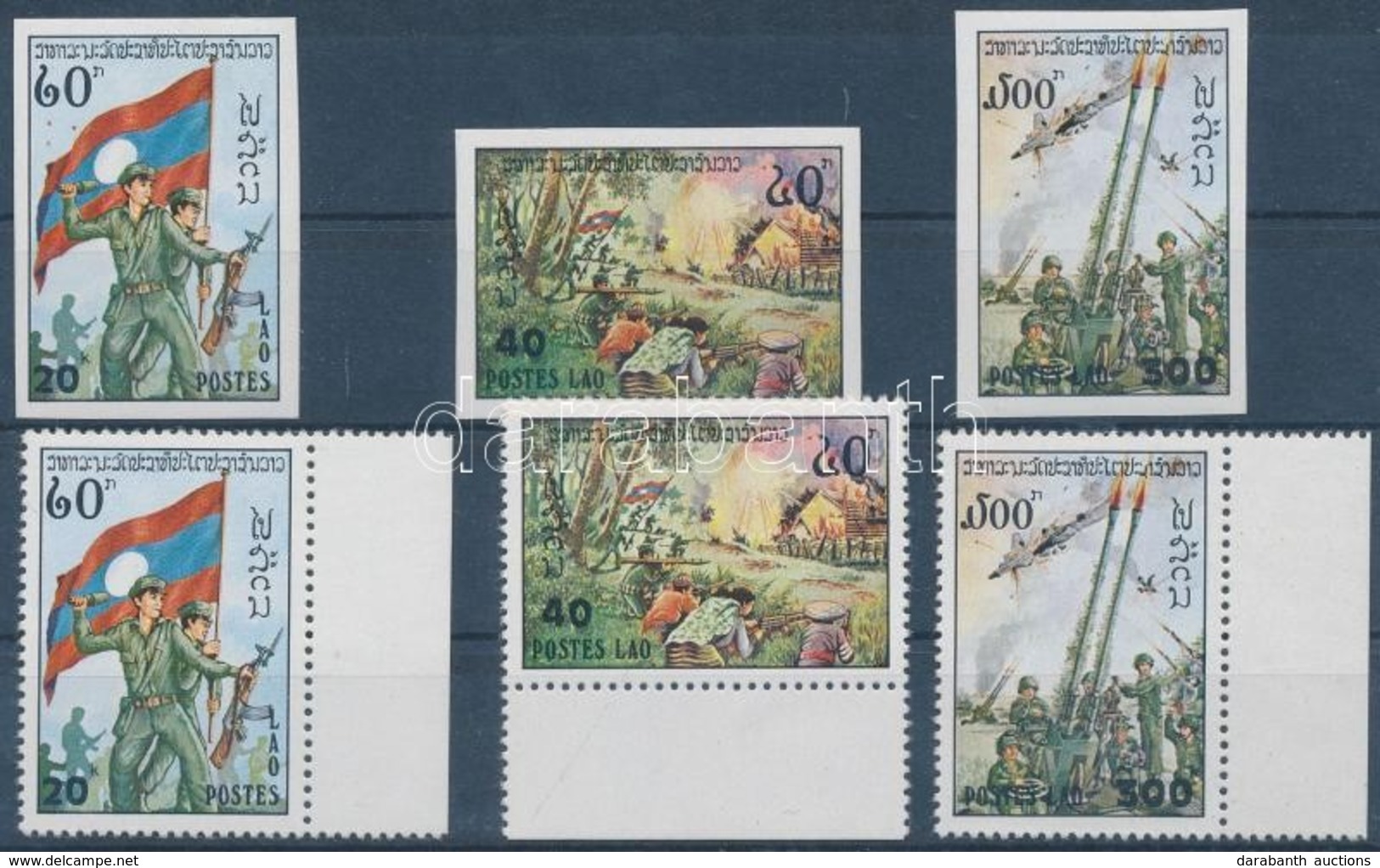 ** 1978 Haderő ívszéli Fogazott + Vágott Sor Mi 458 A-B - 460 A-B - Altri & Non Classificati