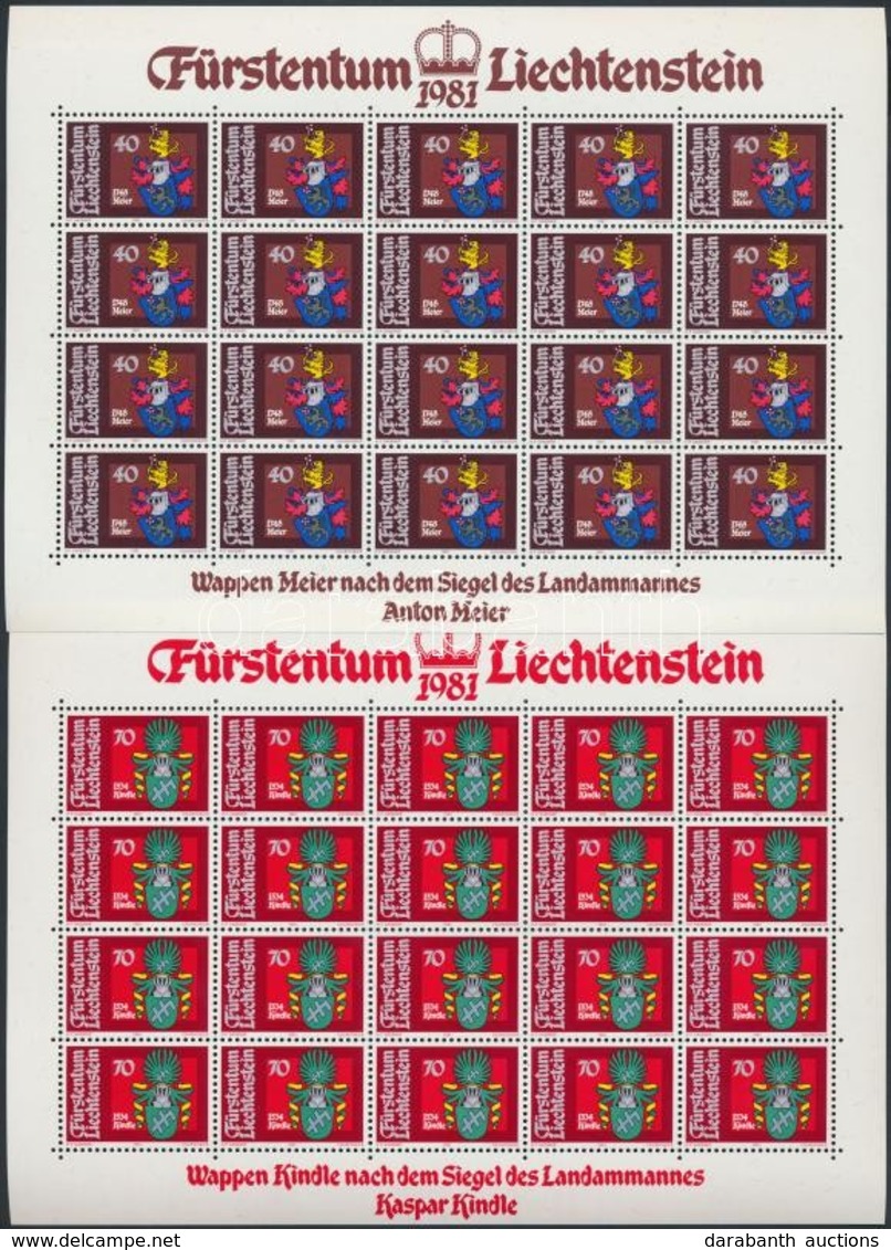 ** 1981 Címerek (II) Kisívsor Mi 766-769 - Sonstige & Ohne Zuordnung