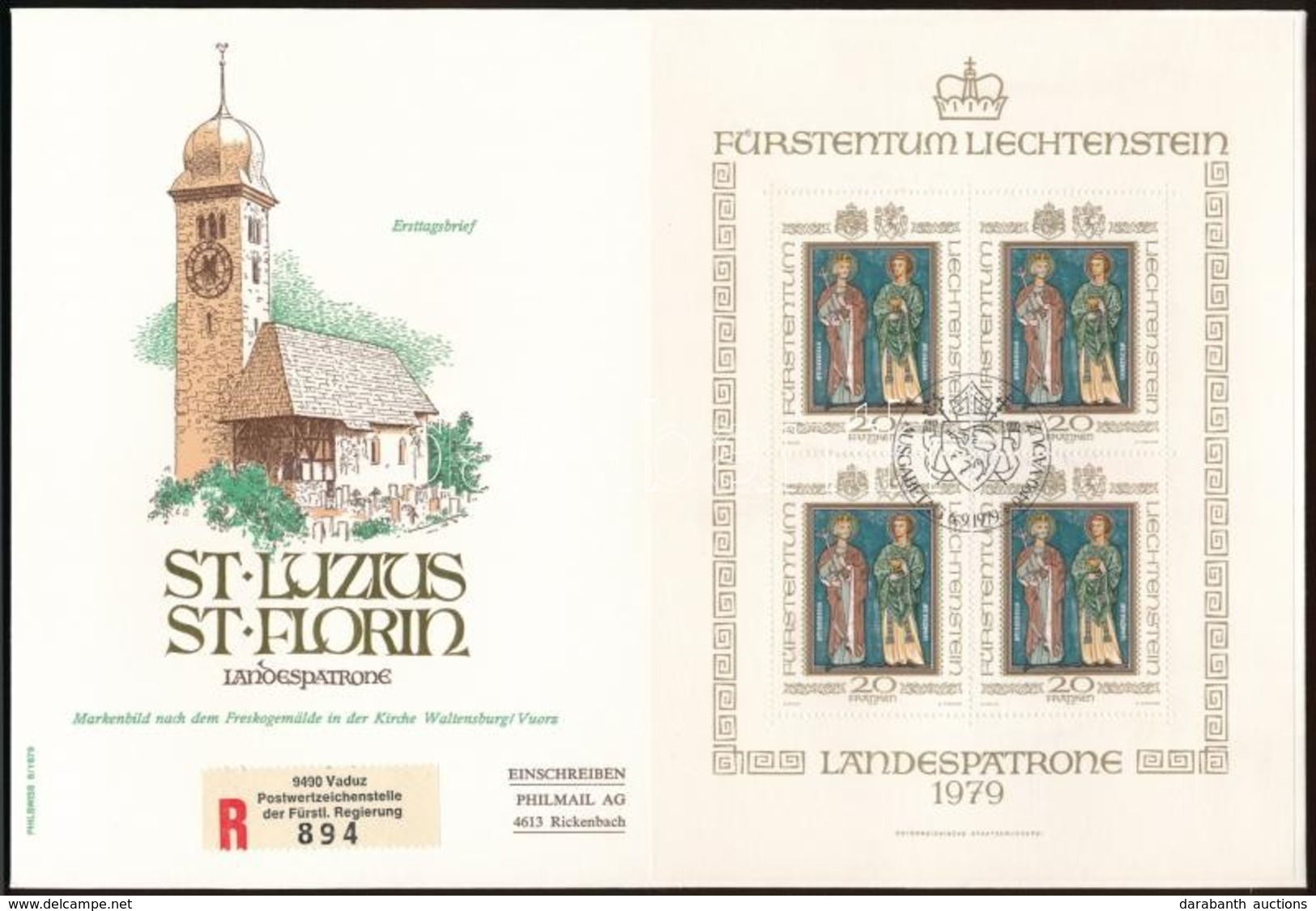 1979 Védőszentek Kisív Mi 734 Ajánlott FDC-n - Sonstige & Ohne Zuordnung