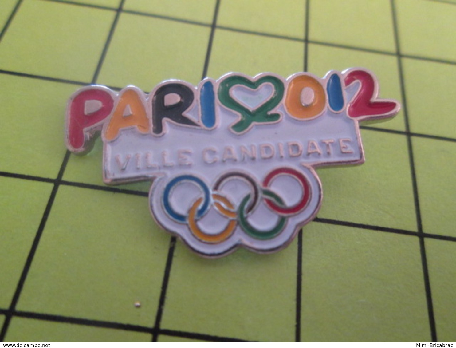 413b Pins Pin's / Rare & Belle Qualité THEME JEUX OLYMPIQUES / PARIS 2012 VILLE CANDIDATE Par Made In China !!! Classe - Olympic Games