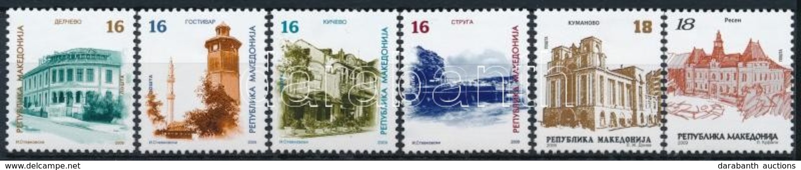 ** 2009 Városok Sor,
Cities Set
Mi 527-532 - Autres & Non Classés