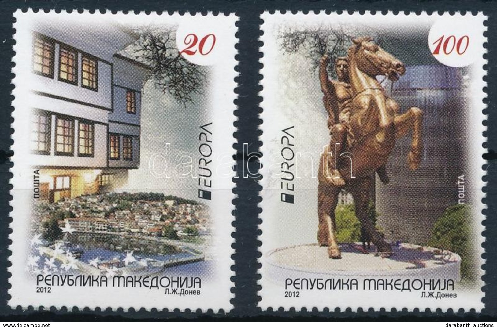 ** 2012 Europa CEPT Látogasson Macedóniába Sor,
Europe CEPT Visit To Macedonia
Mi 627-628 - Altri & Non Classificati