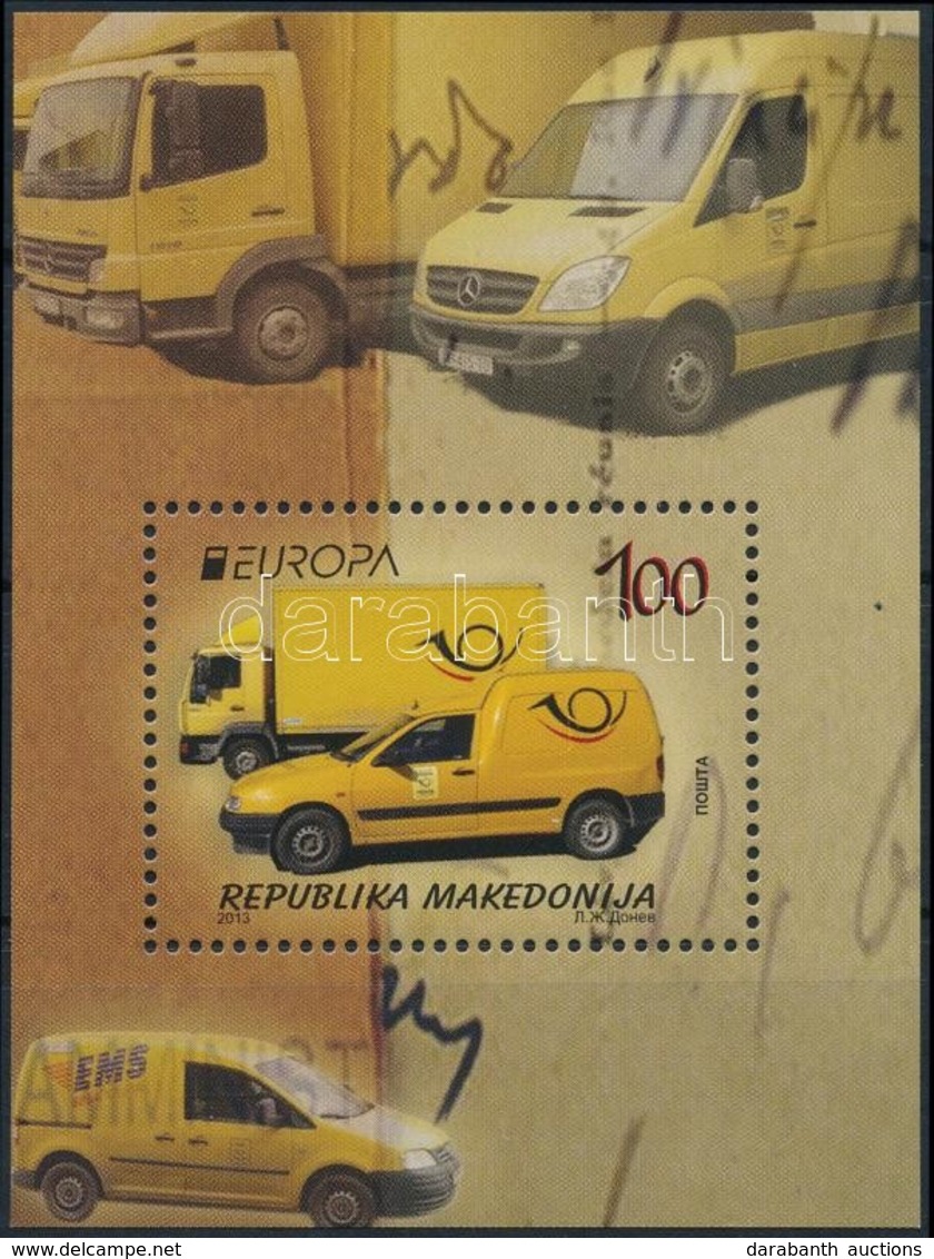 ** 2013 Europa CEPT, Postai Járművek Blokk,
Europa CEPT, Postal Vehicles Block
Mi 26 - Autres & Non Classés