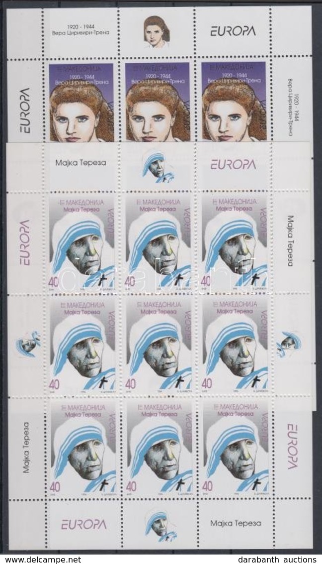 ** 1996 Europa CEPT Kisív Sor / Mi 74-75 Minisheets - Altri & Non Classificati