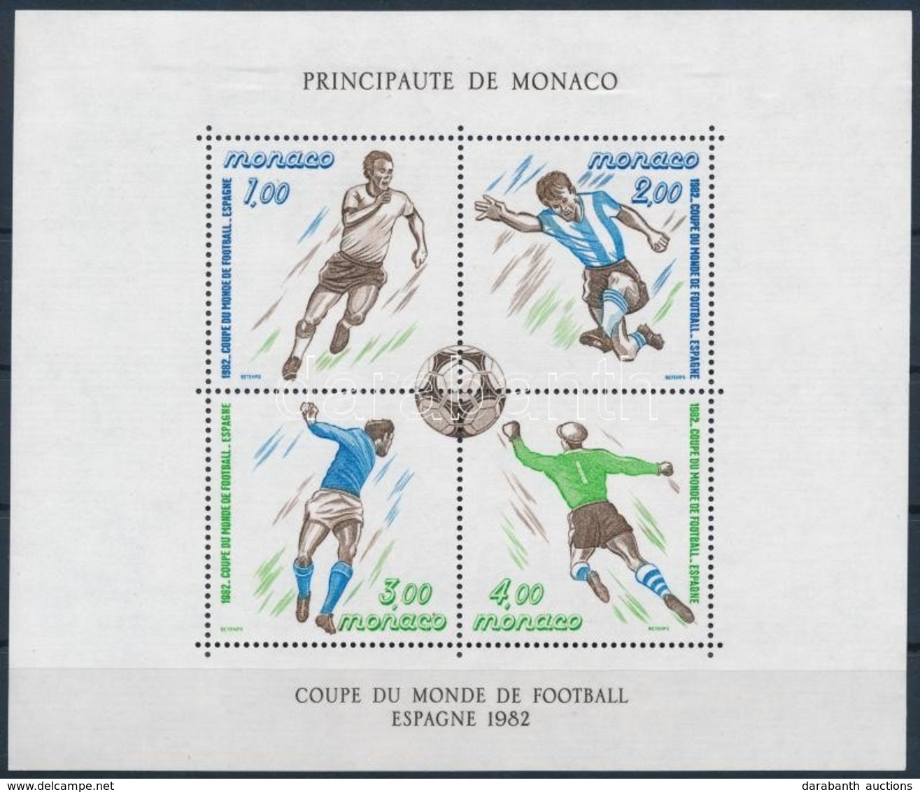 ** 1982 Labdarúgó-világbajnokság, Spanyolország Blokk,
Football World Cup, Spain Block
Mi 20 - Otros & Sin Clasificación