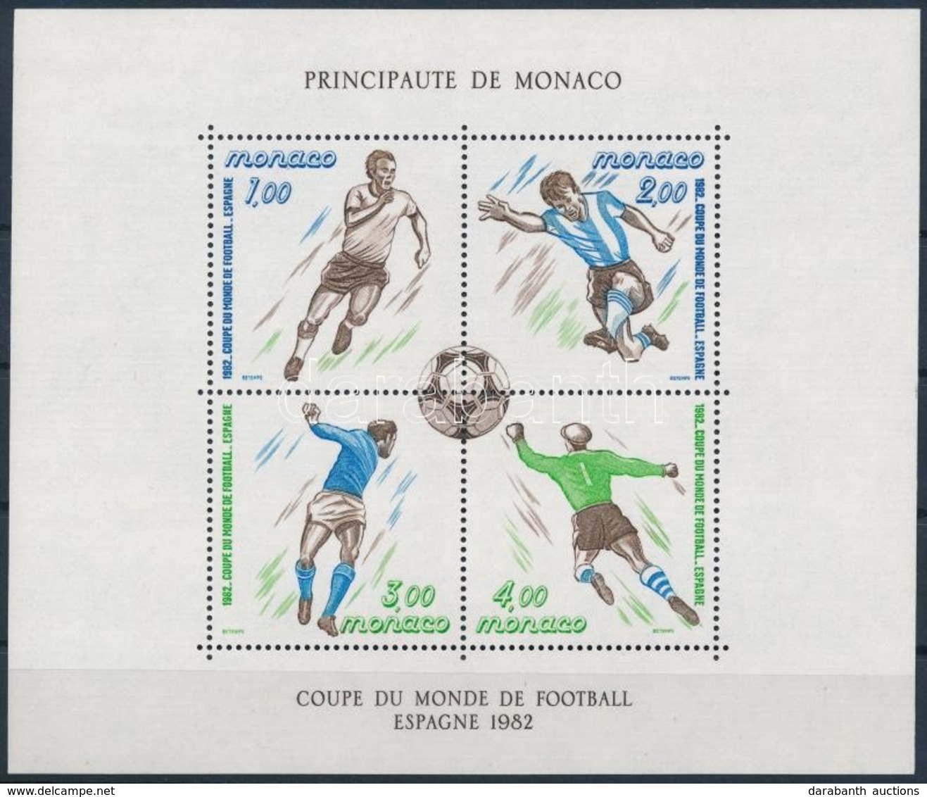 ** 1982 Labdarúgó-világbajnokság, Spanyolország Blokk,
Football World Cup, Spain Block
Mi 20 - Altri & Non Classificati