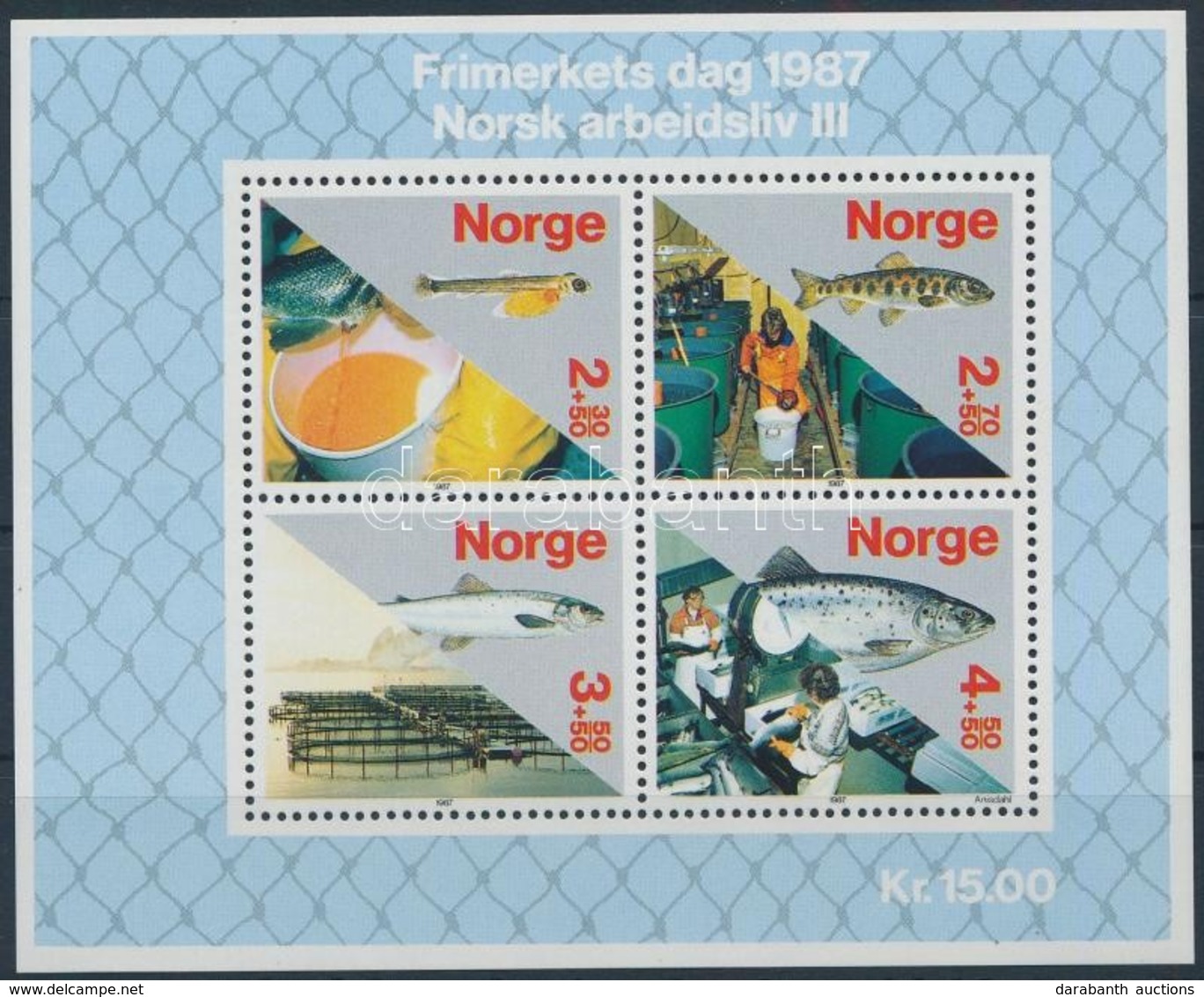 ** 1987 Halételek Blokk,
Fish Foods Block
Mi 8 - Altri & Non Classificati