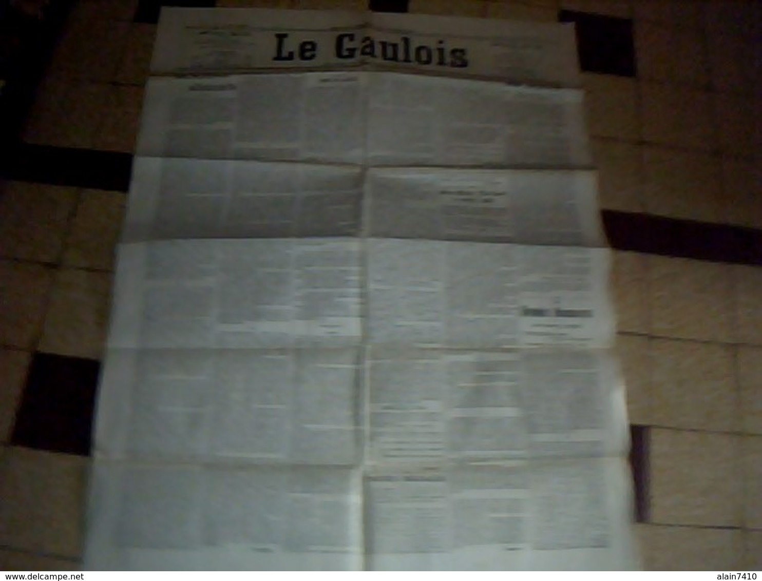 Journal LE GAULOIS 14 Septembre 1911/// 2 Pages - Autres & Non Classés