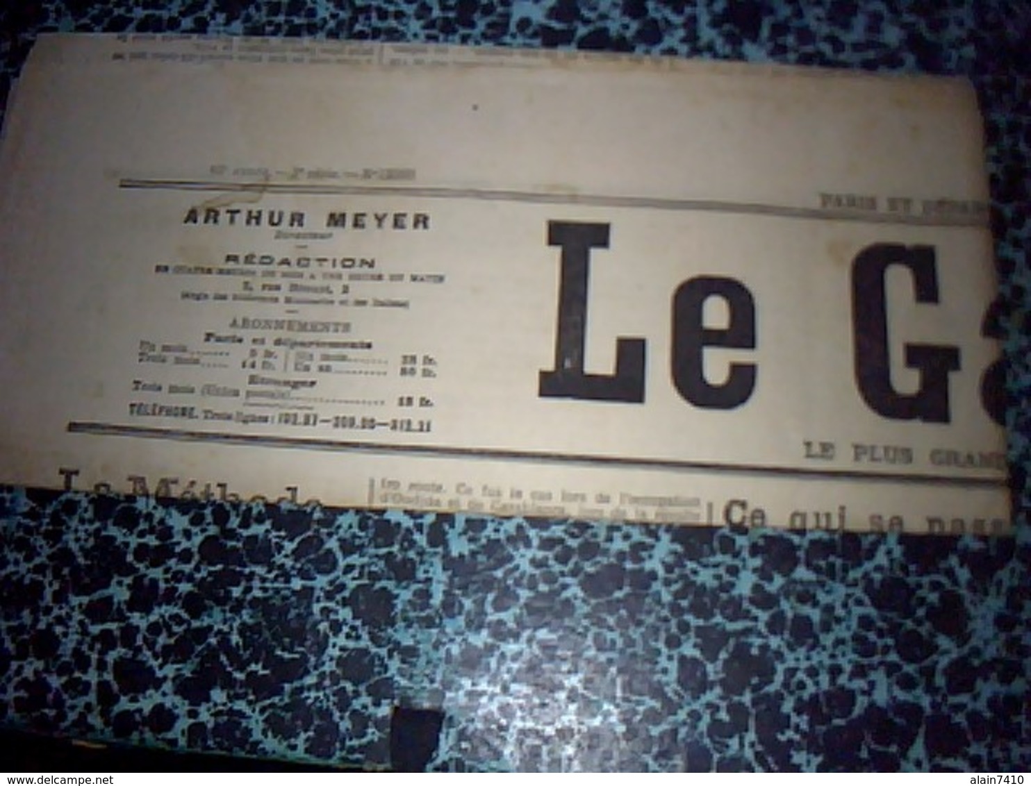 Journal LE GAULOIS 14 Septembre 1911/// 2 Pages - Autres & Non Classés