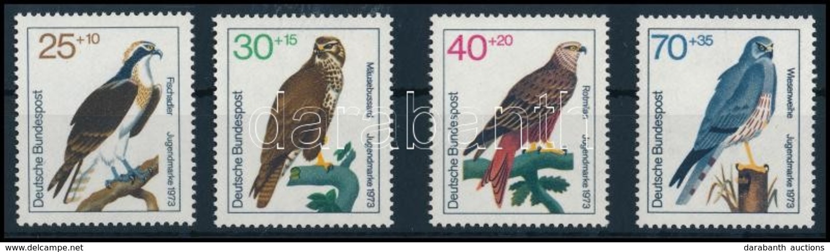 ** 1973 Madarak Sor,
Birds Set
Mi 754-757 - Altri & Non Classificati