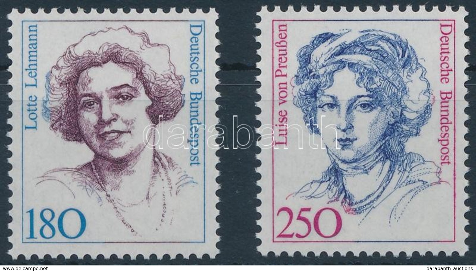 ** 1989 Híres Nők Sor,
Famous Women Set
Mi 1427-1428 - Altri & Non Classificati