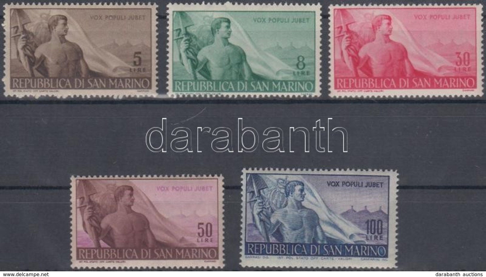 ** 1948 A Munka Napja Sor Mi 397-401 - Altri & Non Classificati