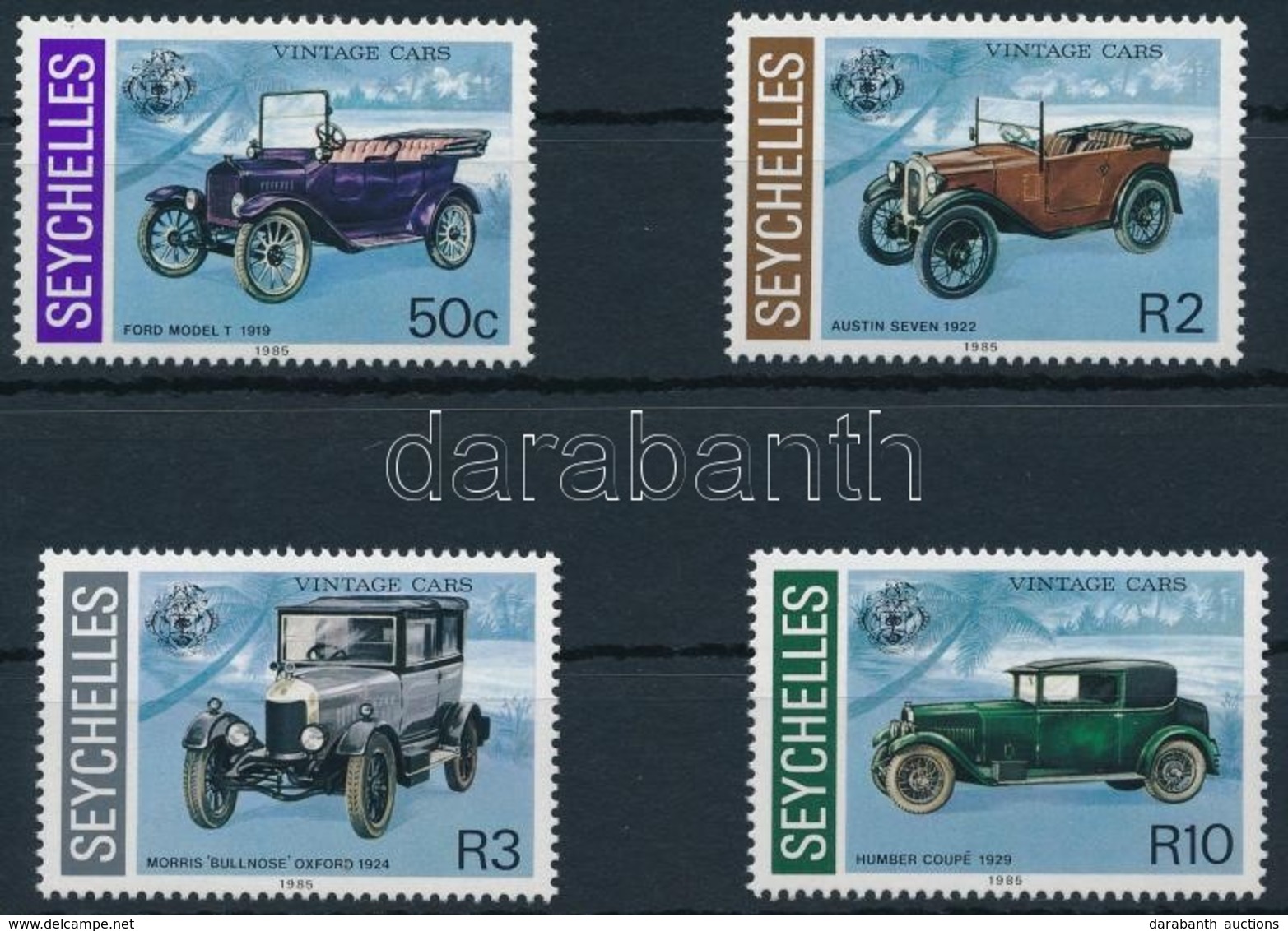 ** 1985 Veterán Autók Sor,
Veteran Cars Set
Mi 597-600 - Altri & Non Classificati