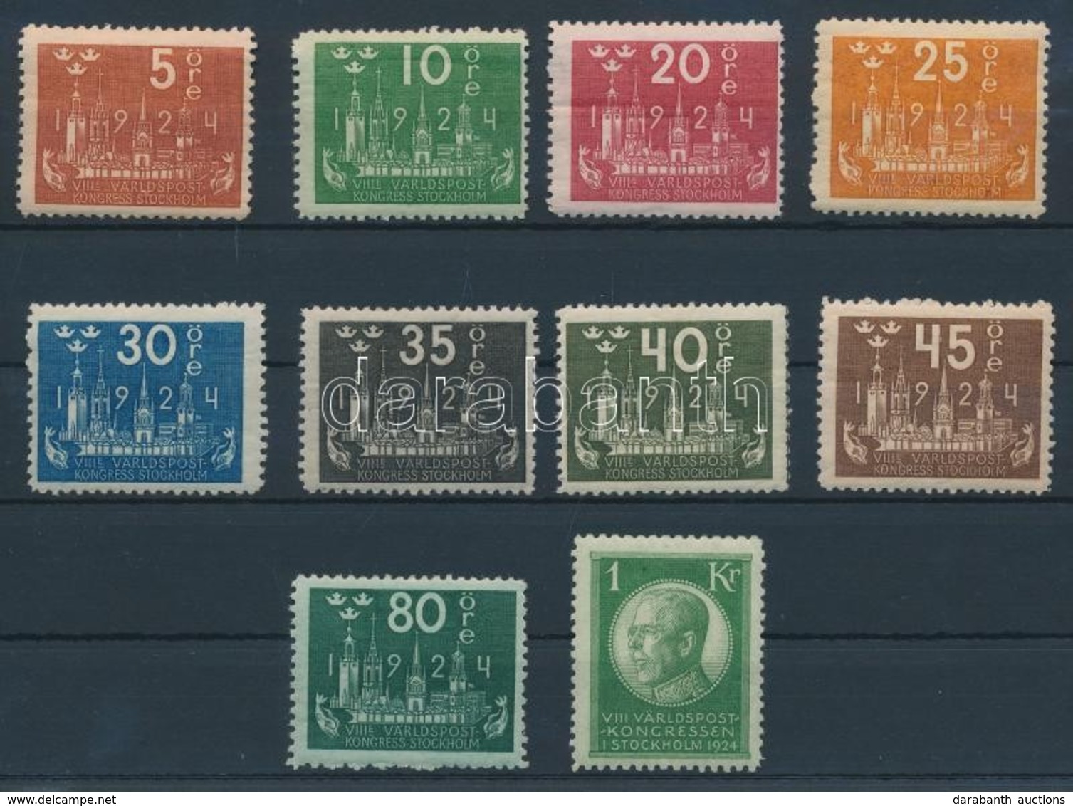 * 1924 UPU Kongresszus Mi 144-145 + 147-152 + 155-156 - Altri & Non Classificati