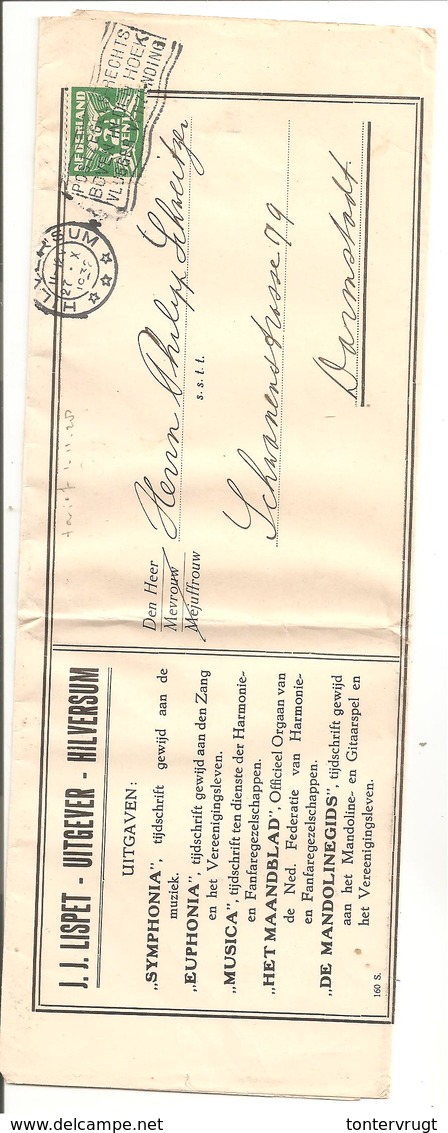 Lebeau 2 1/2 Cent N.V.P.H. 174 Krantenband Hilversum 27.10.32 UITGEVER - Briefe U. Dokumente