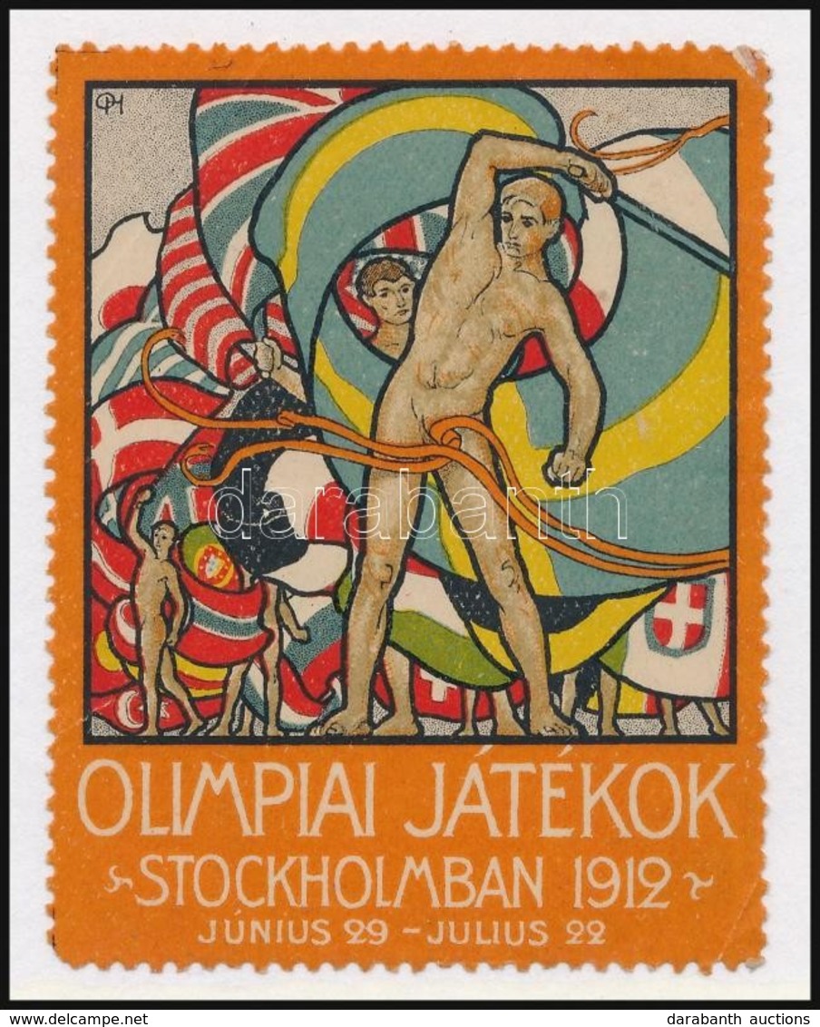 1912 Stockholmi Olimpiai Játékok Levélzáró Bélyeg - Non Classés