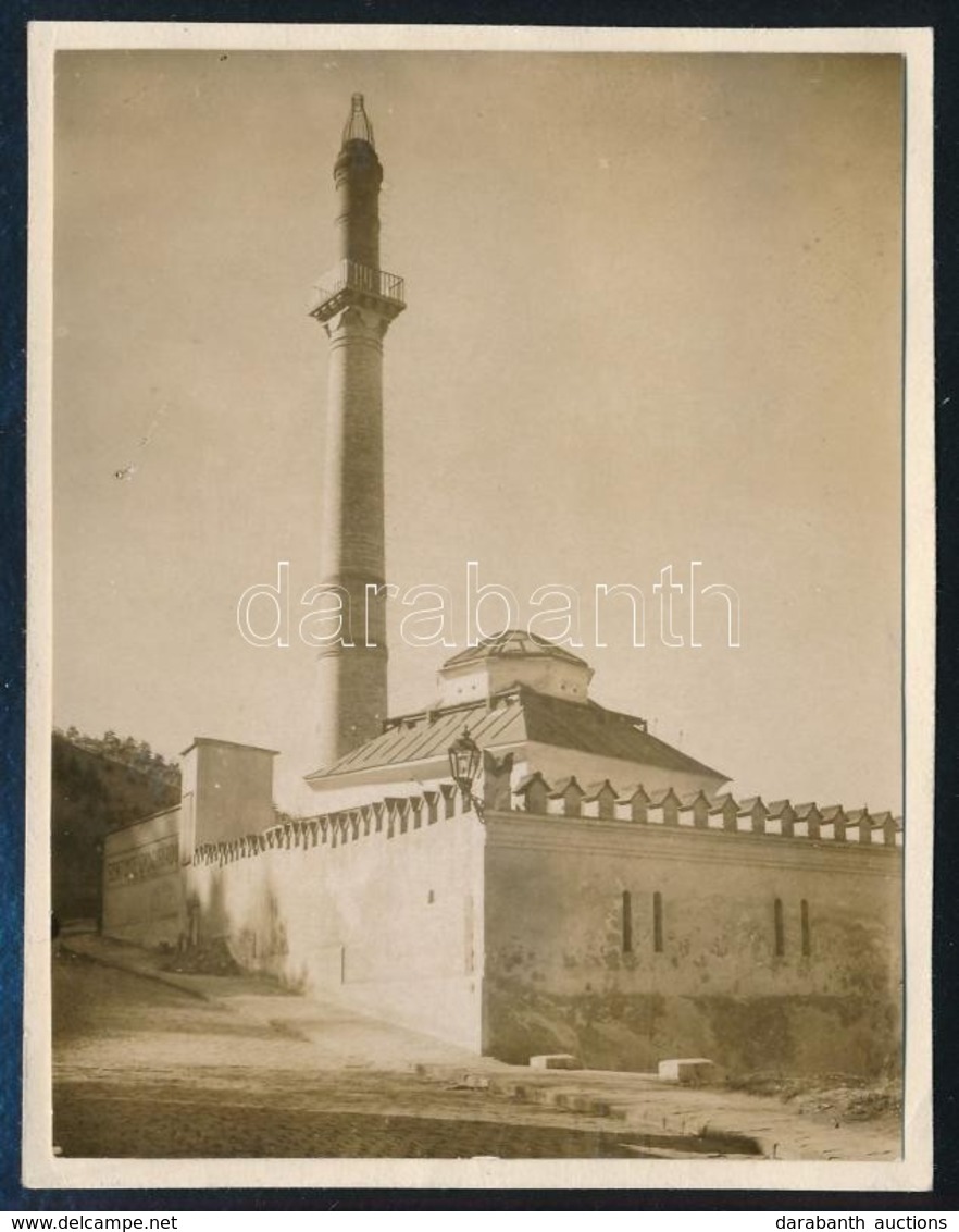 1931 Október, Budapest, Kinszki Imre (1901-1945) Budapesti Fotóművész által Feliratozott Vintage Fotó (Minaret), 8x6 Cm - Autres & Non Classés