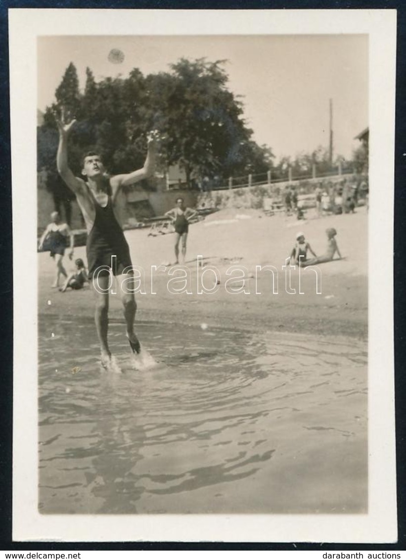 Cca 1932 Kinszki Imre (1901-1945) Budapesti Fotóművész Nyári Szabadságon, Vintage Fotó Jelzés Nélkül A Szerző Hagyatékáb - Autres & Non Classés