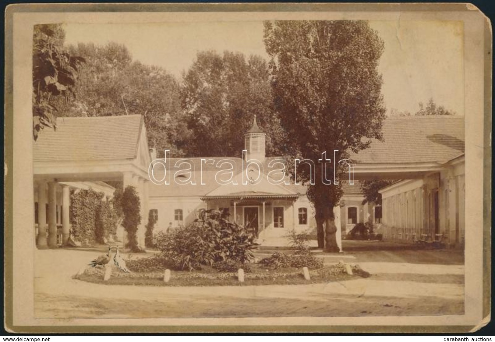 Cca 1900 Pöstyénfürdő A Fürdő épülete. Lőger Gusztáv Keményhátú Fotója / Tatra PIestan Photo 16x11 Cm - Altri & Non Classificati