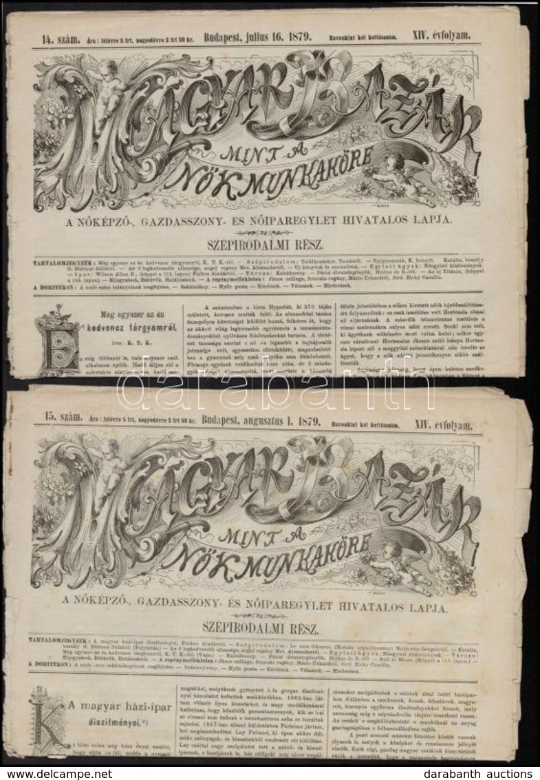 1875-1881 Magyar Bazár, 4 Száma, Szakadozottak, Sérültek. - Non Classificati