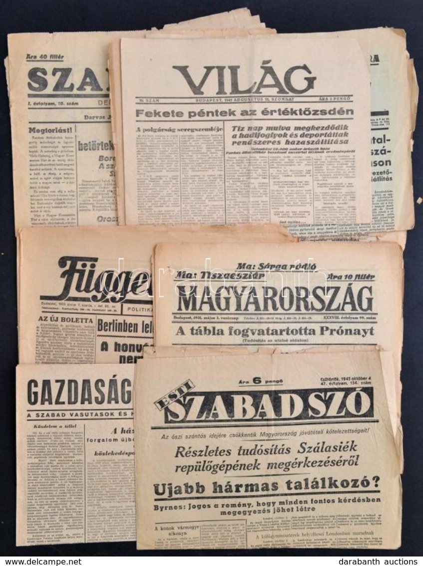 Cca 1920-1940 10 Db Vegyes újság, Benne Hiányosak Is. - Non Classificati